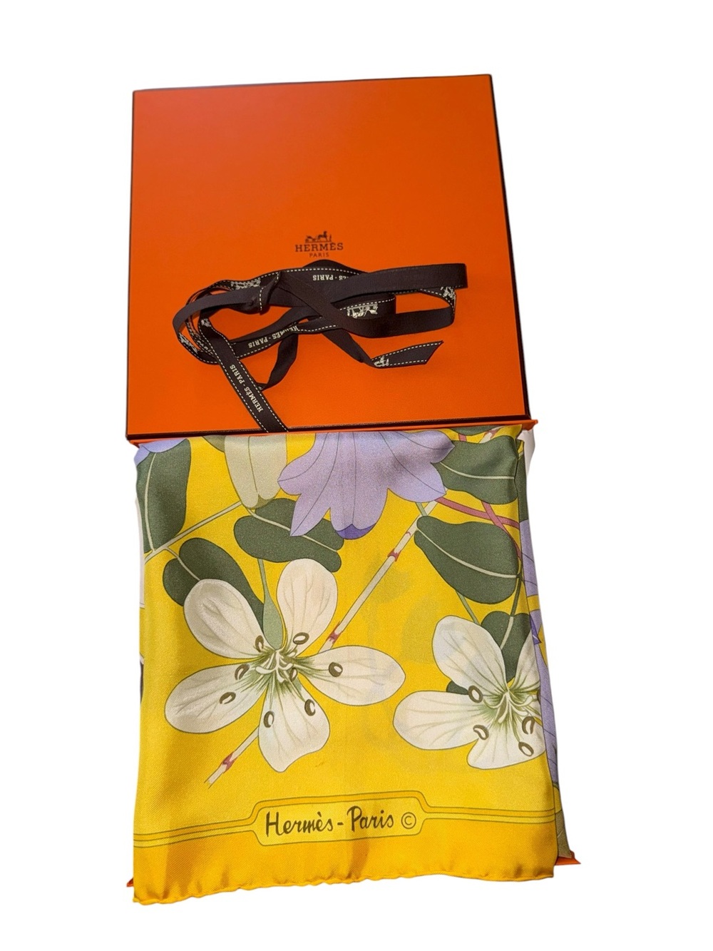 Hermès "Flora Graeca" rare vintage silk scarf - Picture 11 of 12